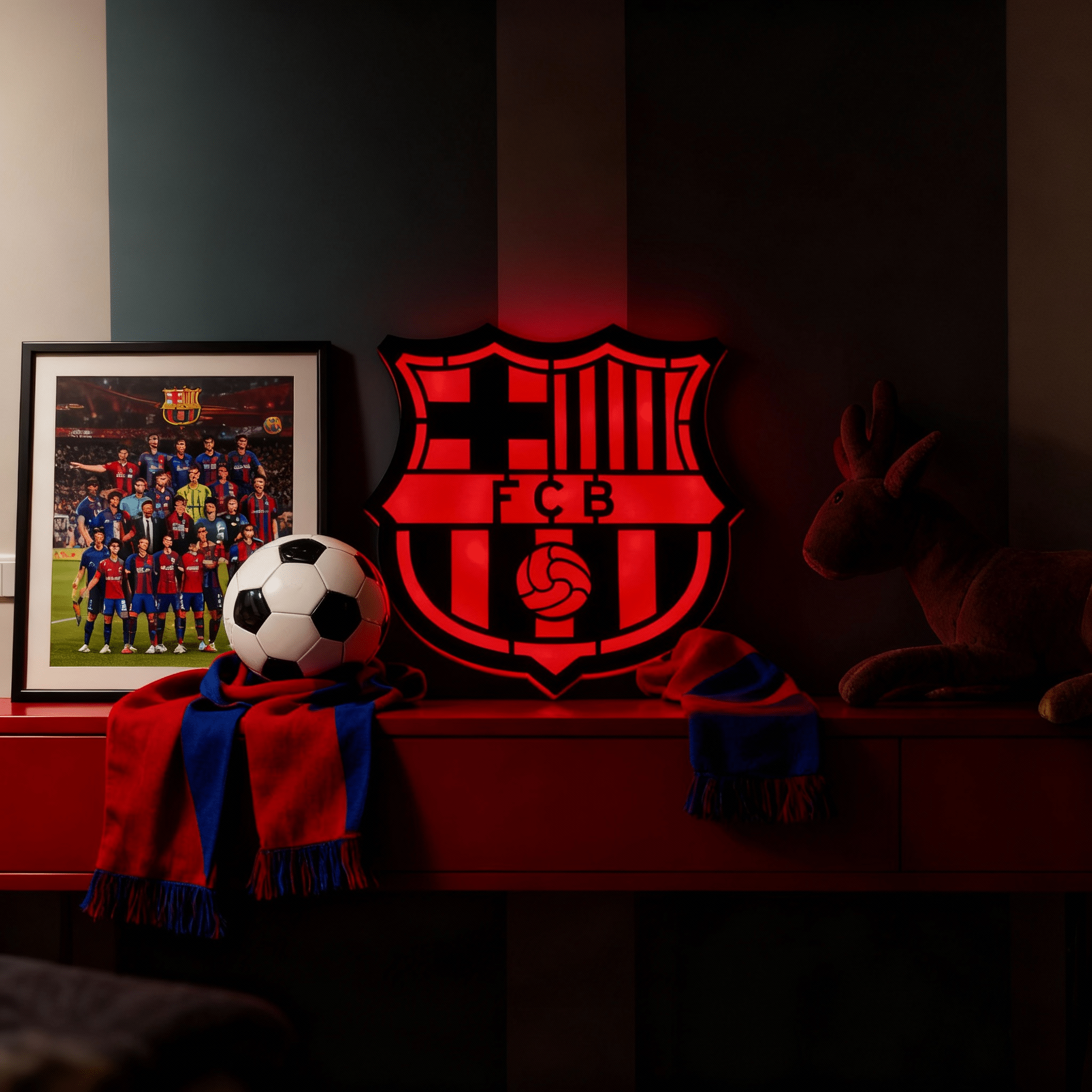 FC Barcelona LED Logo - HUSTLEZY