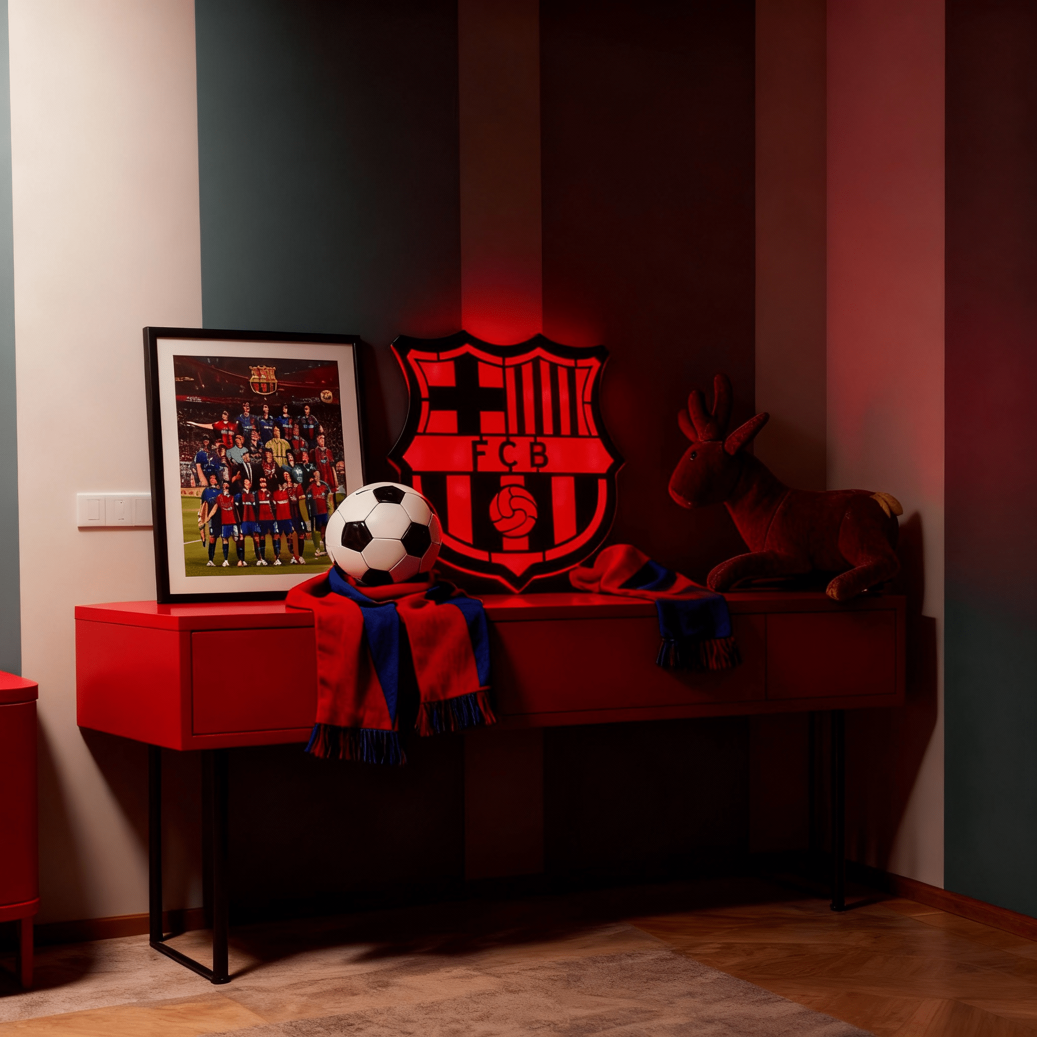 FC Barcelona LED Logo - HUSTLEZY