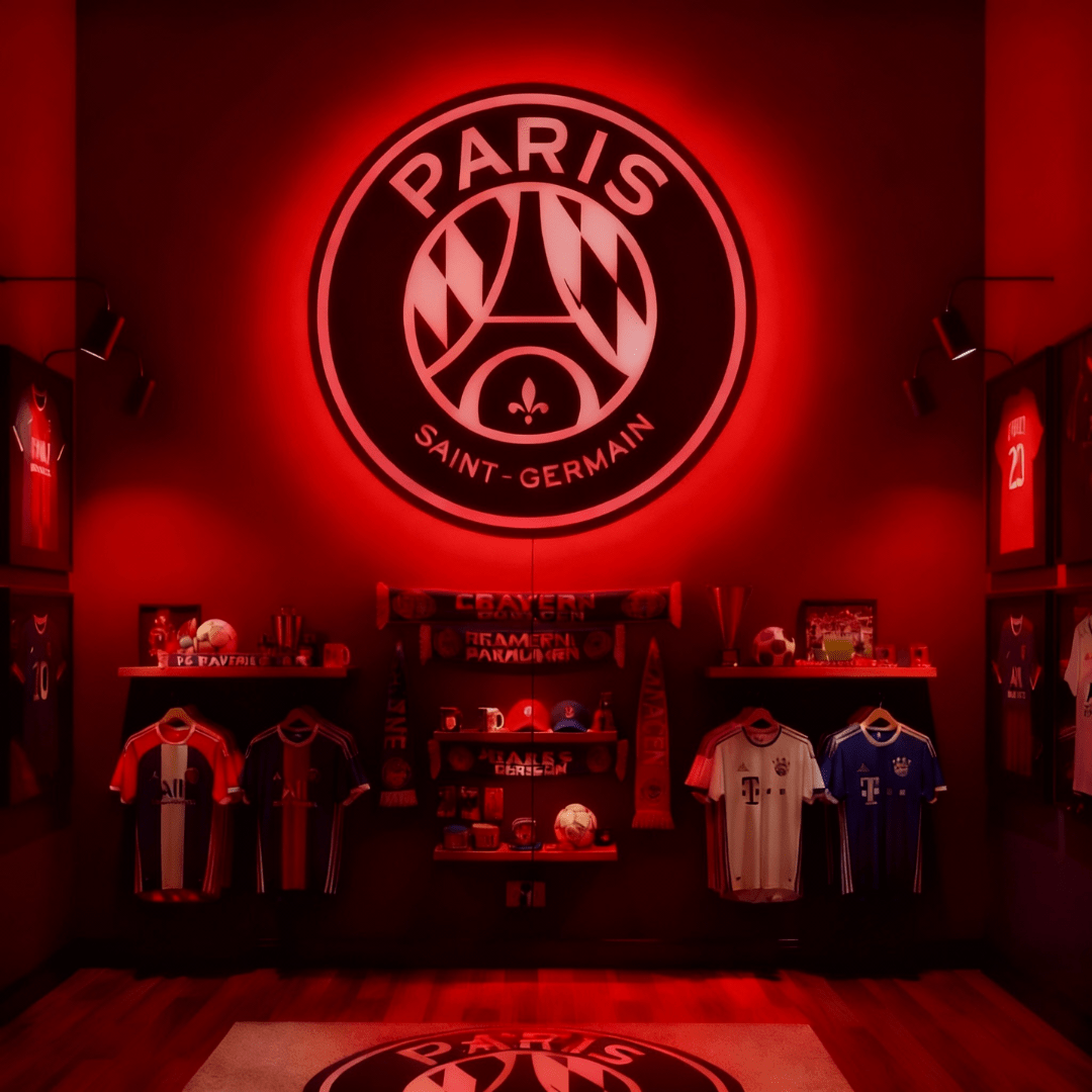 Paris Saint - Germain F.C. LED Logo - HUSTLEZY