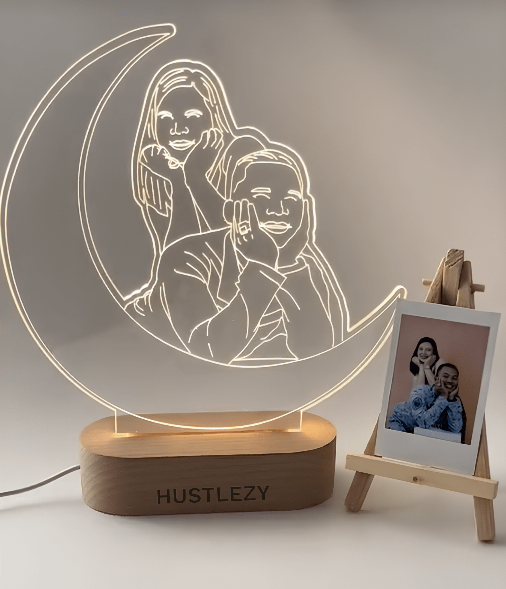 Personalised Moon Essence Illusion Lamp - HUSTLEZY