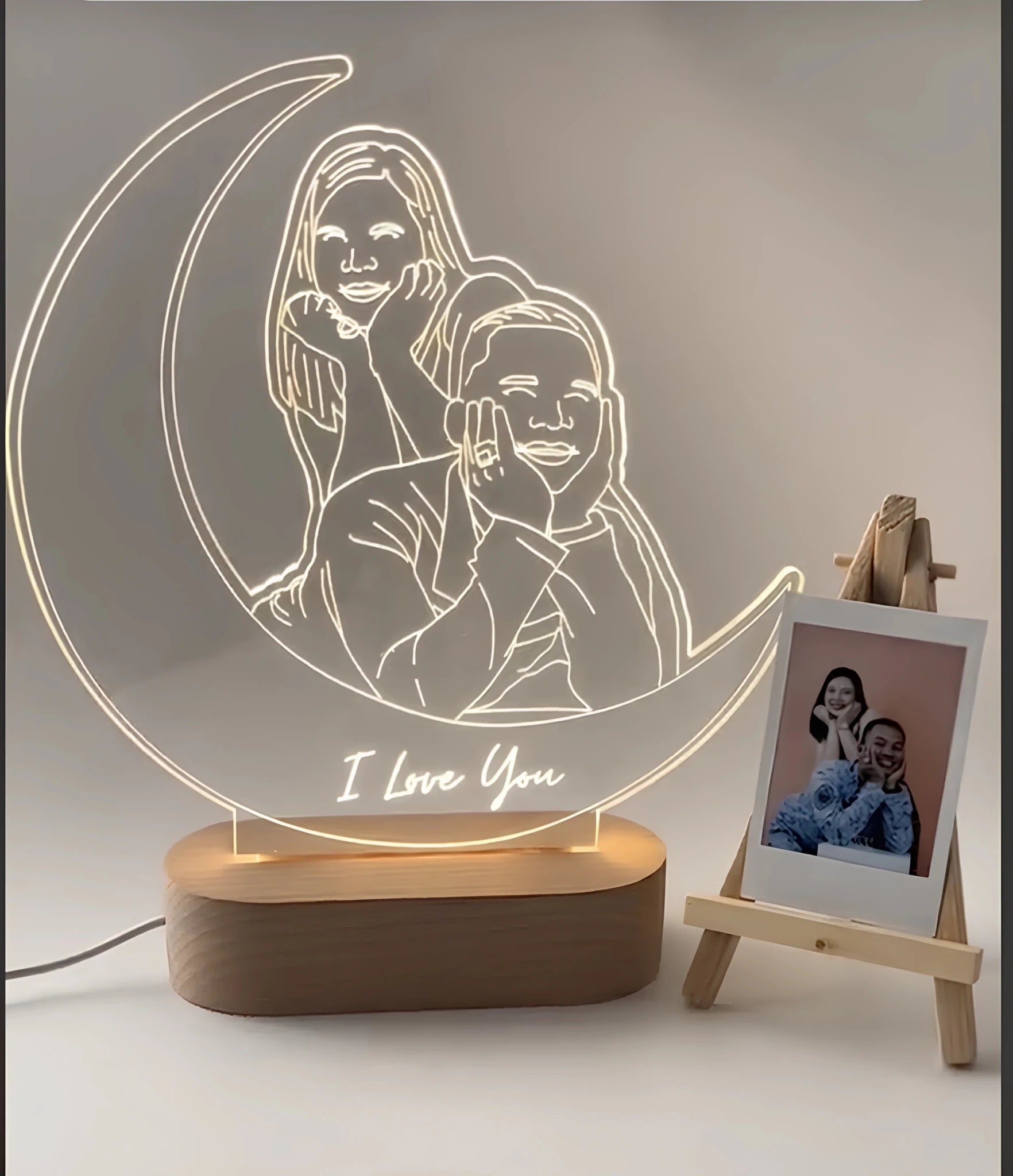 Personalised Moon Essence Illusion Lamp - HUSTLEZY