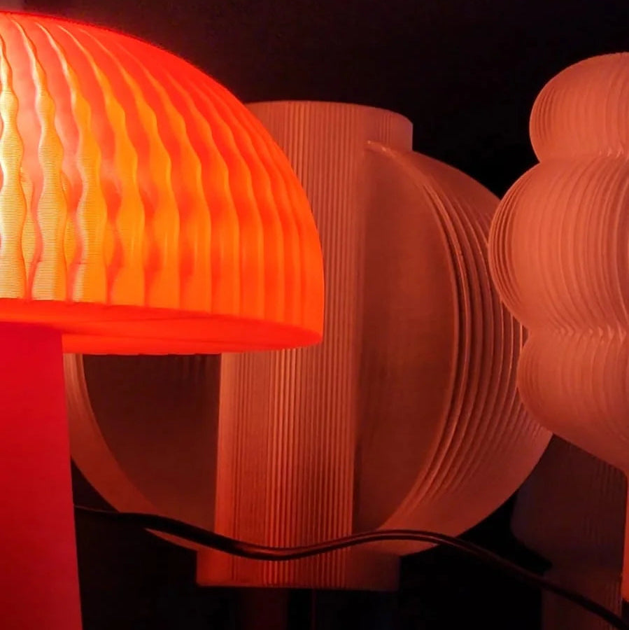 Orange Mushroom Table Lamp