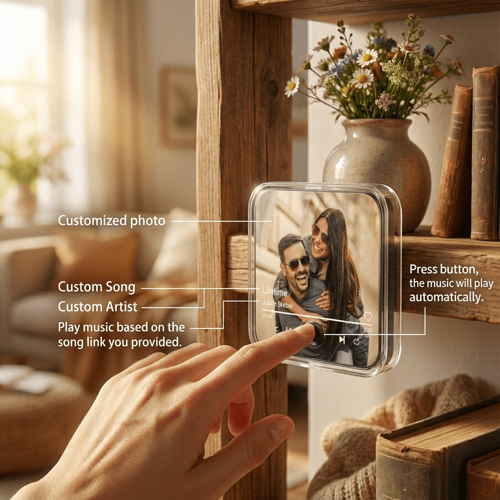 Personalized Musical Fridge Magnet - Plays Your Favorite Music - HUSTLEZY