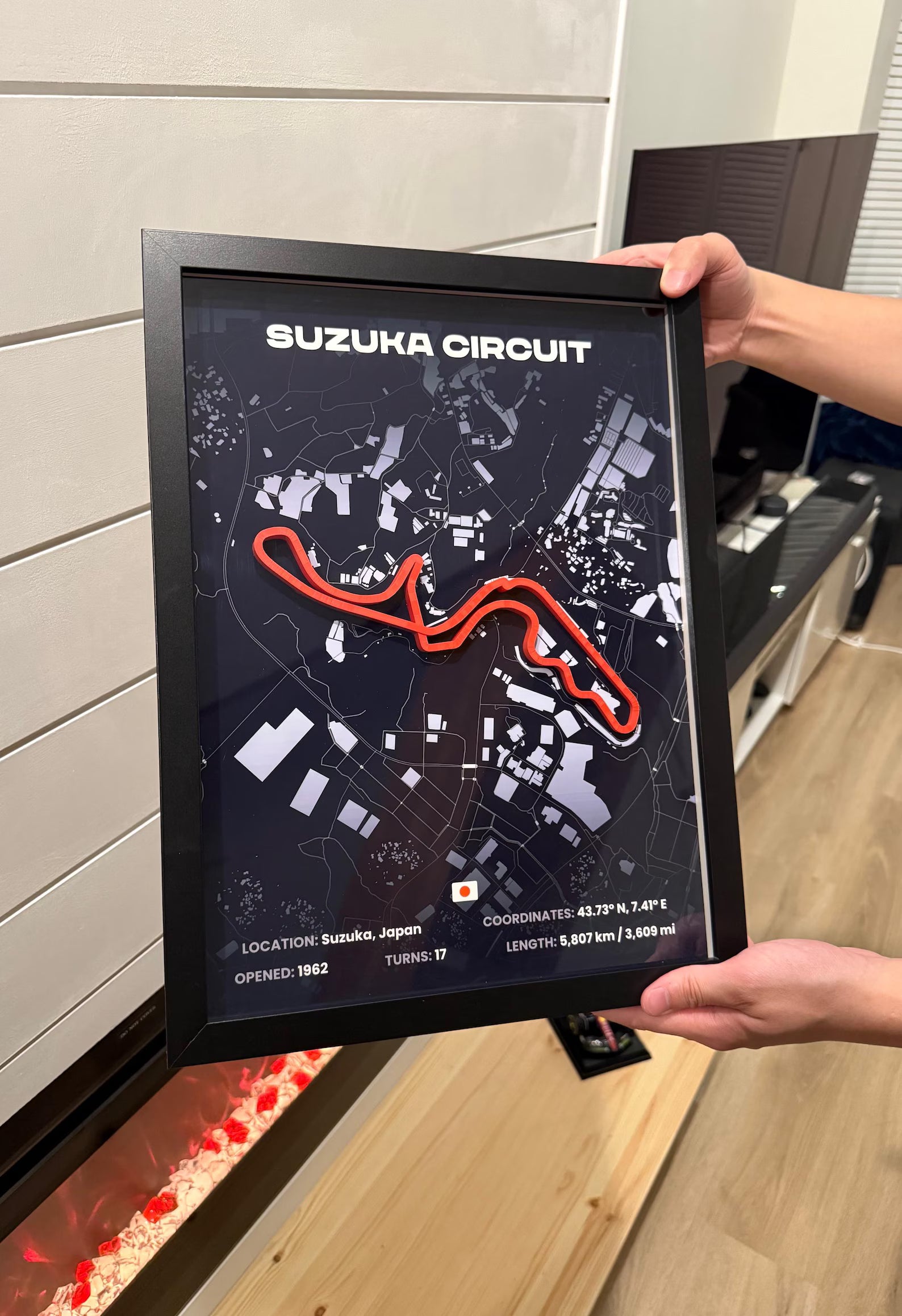 3D Formula Track Wall Art — Suzuka Circuit Edition