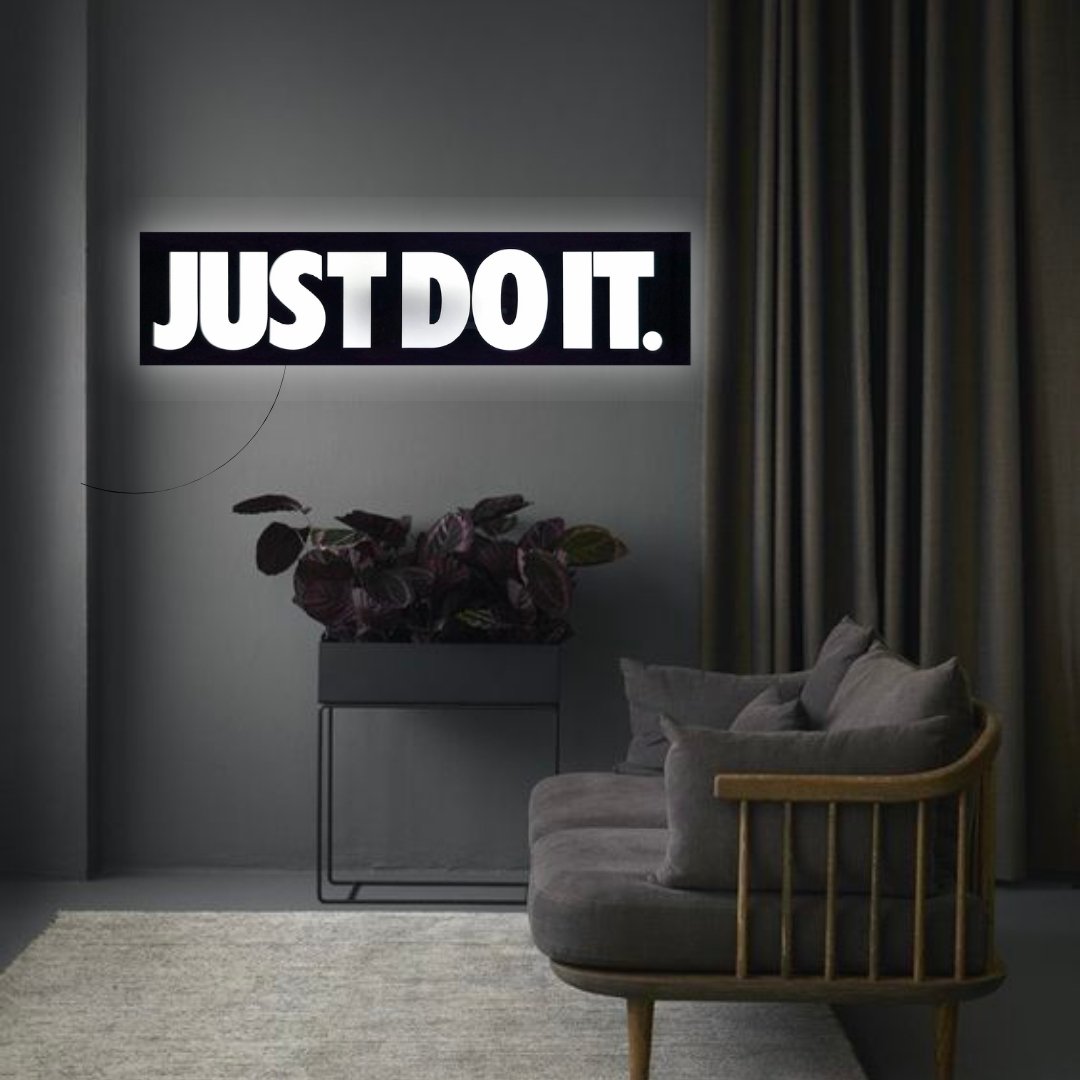 Just Do It LED Logo - HUSTLEZY