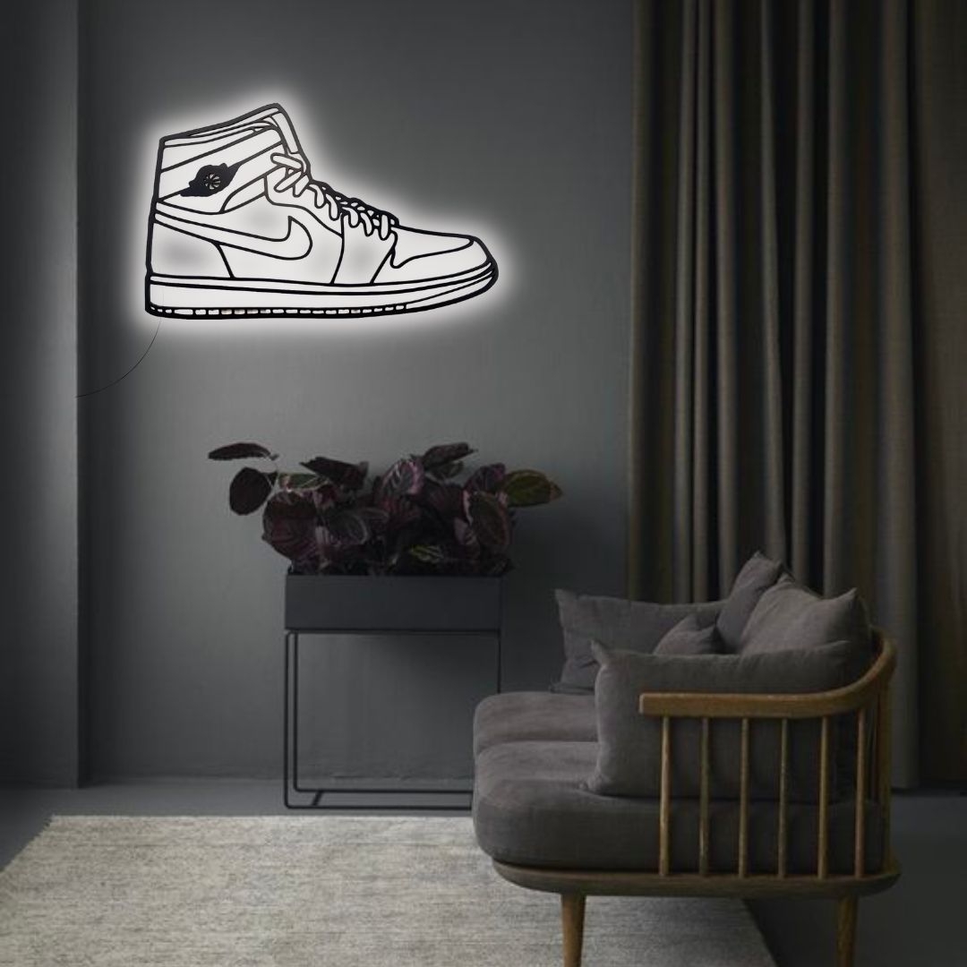 AJ1 LED Logo - HUSTLEZY
