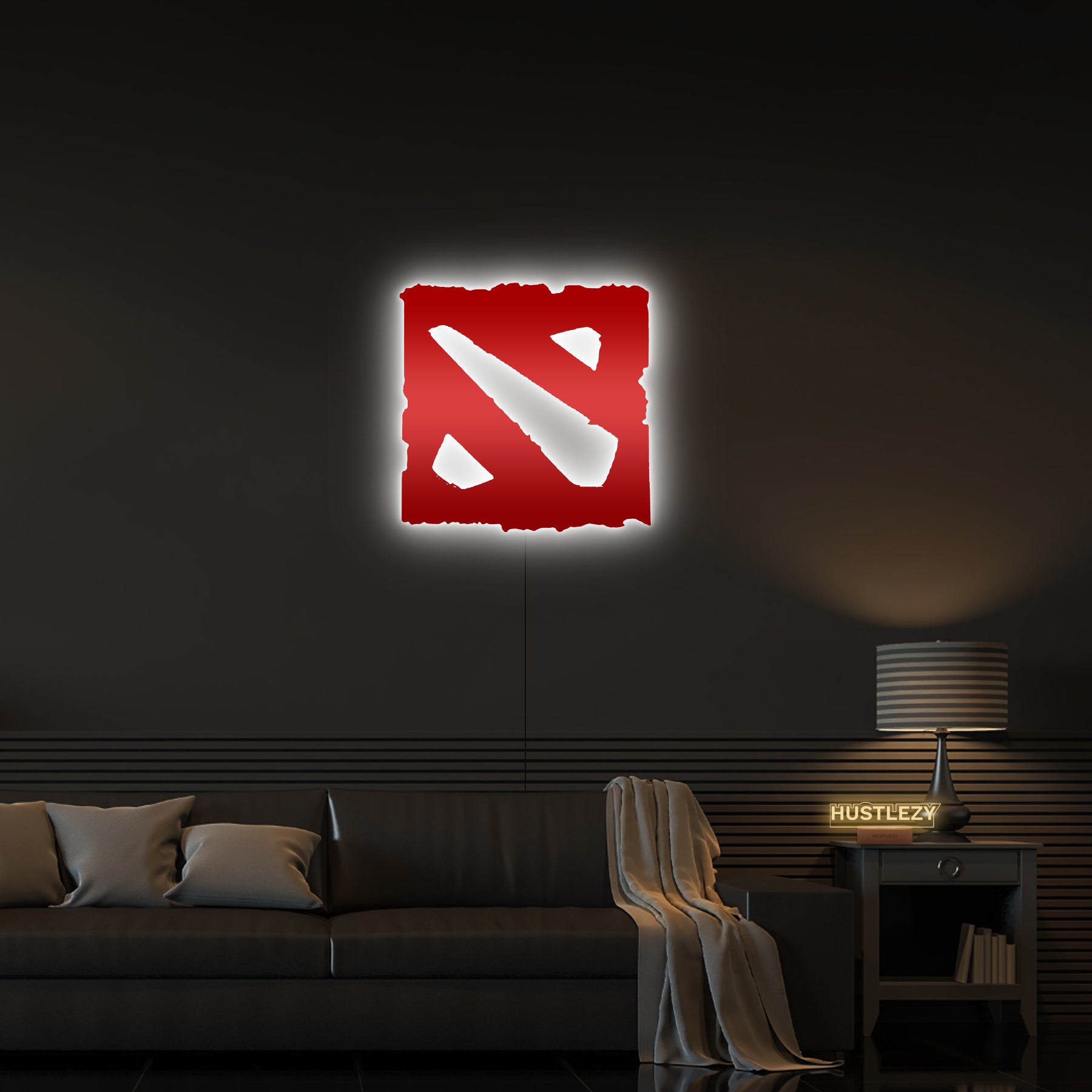 Dota Led Logo - Hustlezy