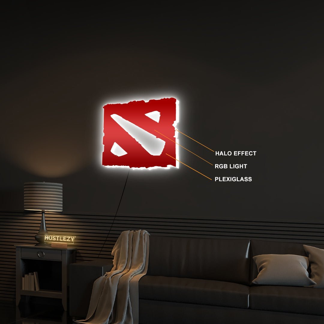 Dota LED Logo - HUSTLEZY