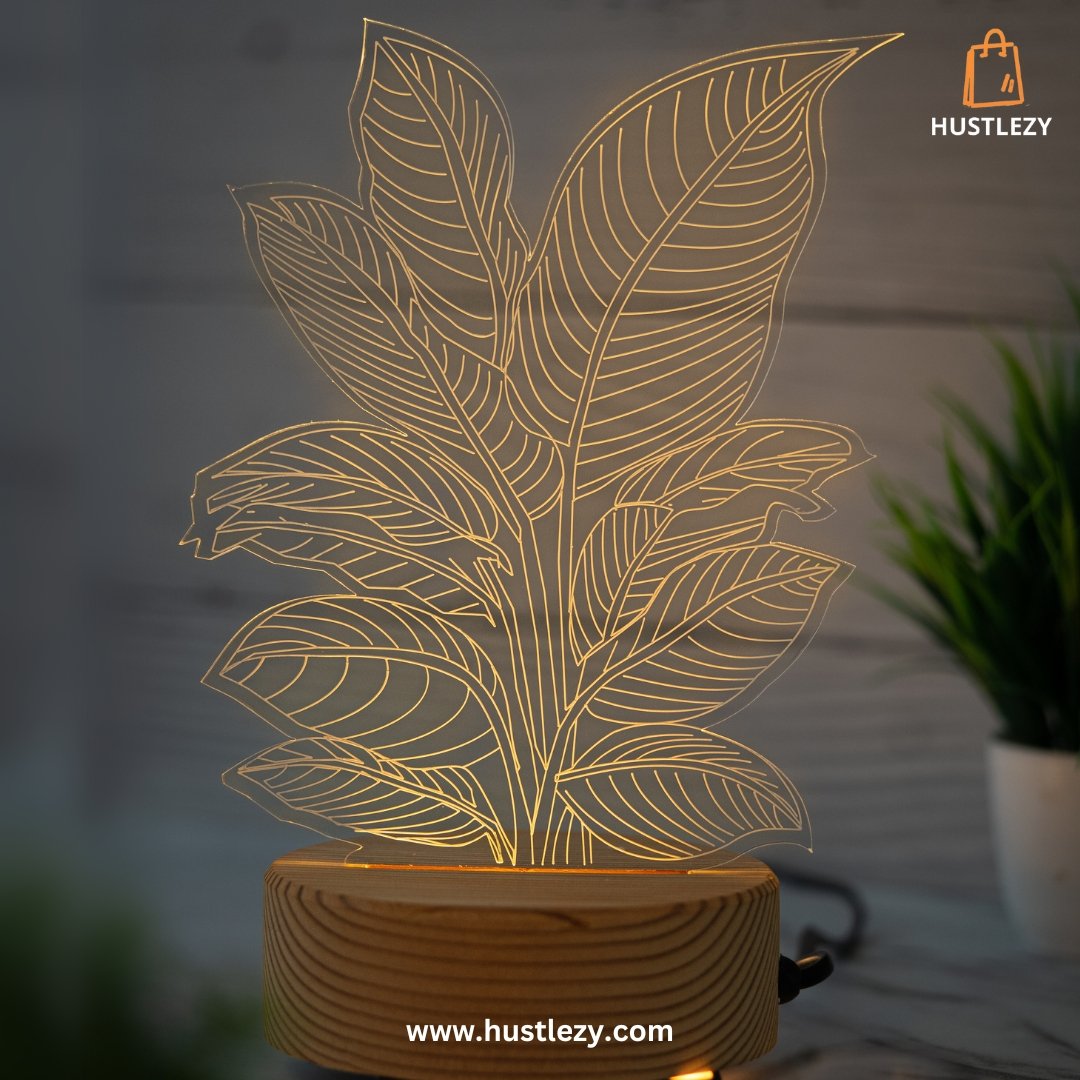 GlowLeaf X Bulbify LED Table Lamp - HUSTLEZY