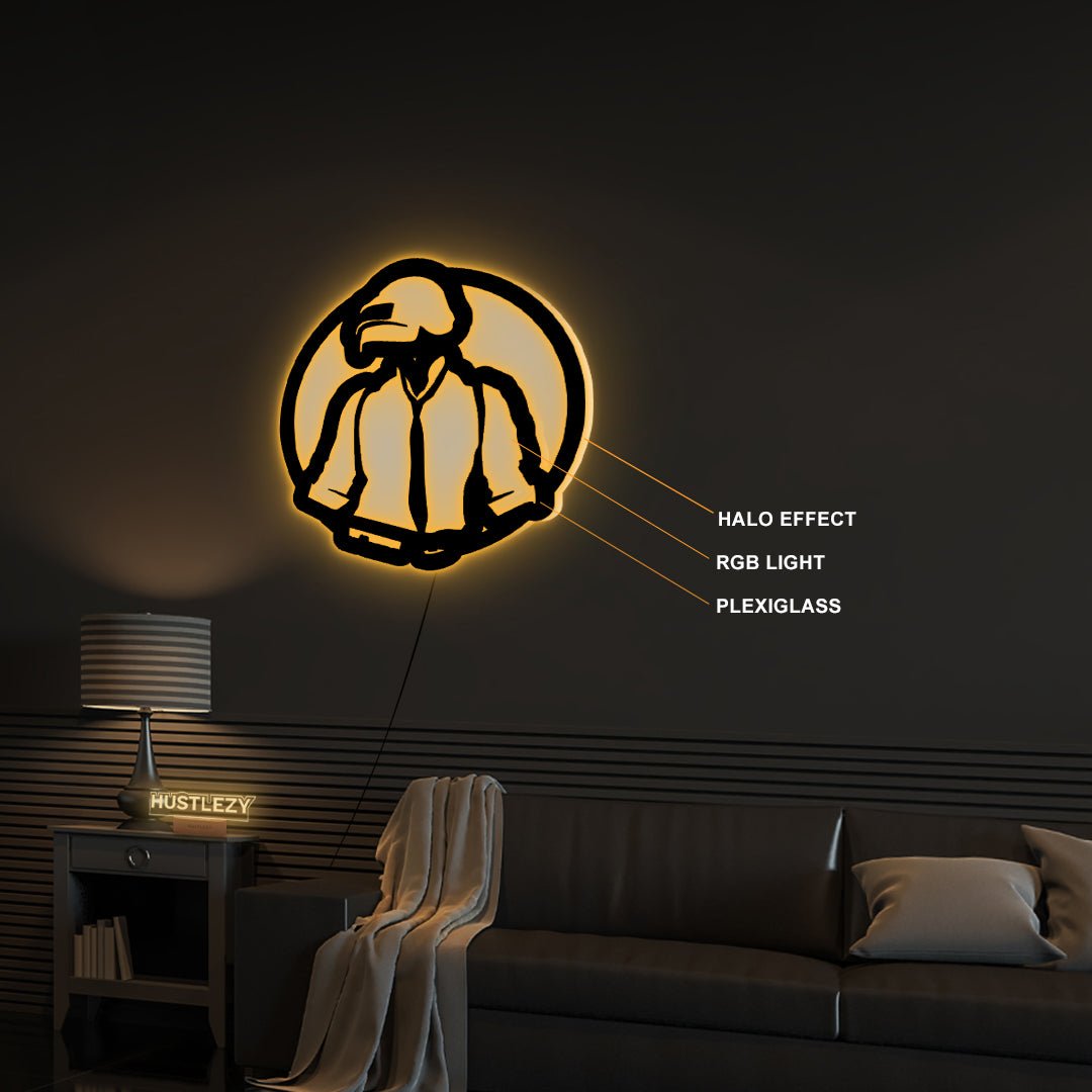 PUBG LED Logo