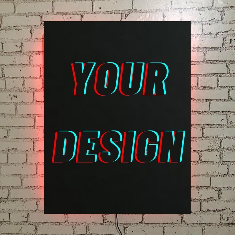Personalized Superhero Led logo - HUSTLEZY