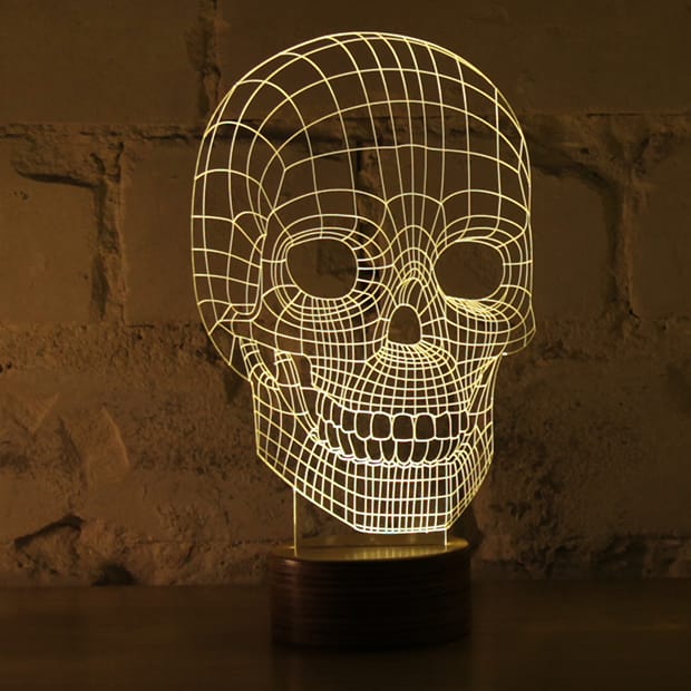 Skull Acrylic LED Table Lamp