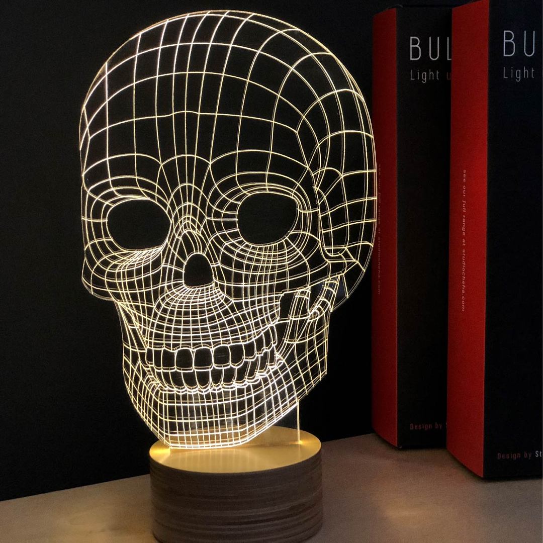 Skull Acrylic LED Table Lamp - HUSTLEZY
