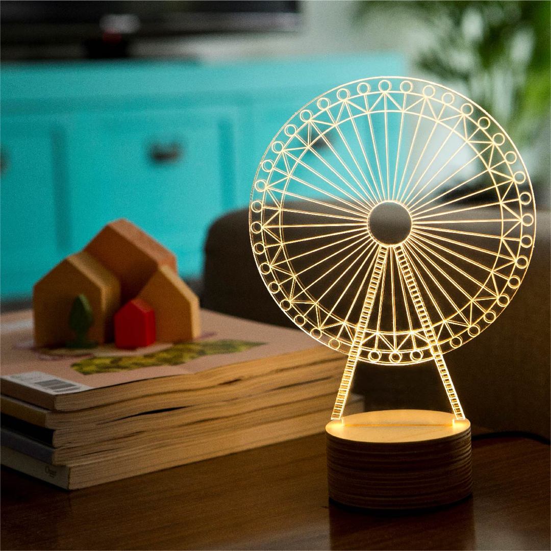 Ferris Wheel Acrylic LED Table Lamp - HUSTLEZY