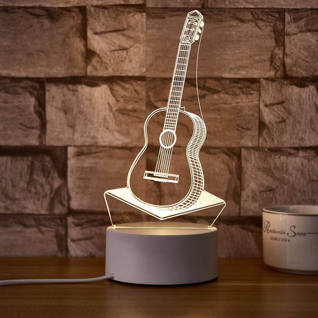 Guitar Acrylic LED Table Lamp - HUSTLEZY