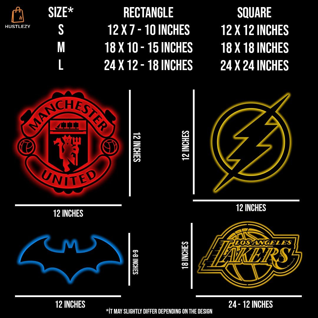 Real Madrid LED Logo - HUSTLEZY