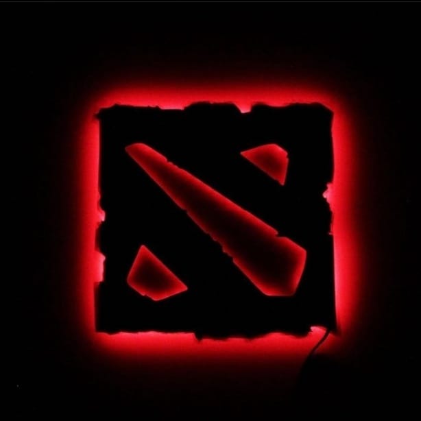 Dota LED Logo - HUSTLEZY