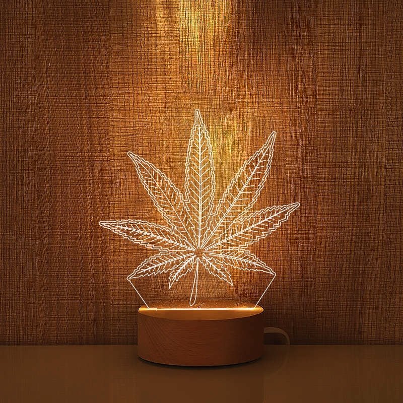 Leaf Acrylic LED Table Lamp - HUSTLEZY