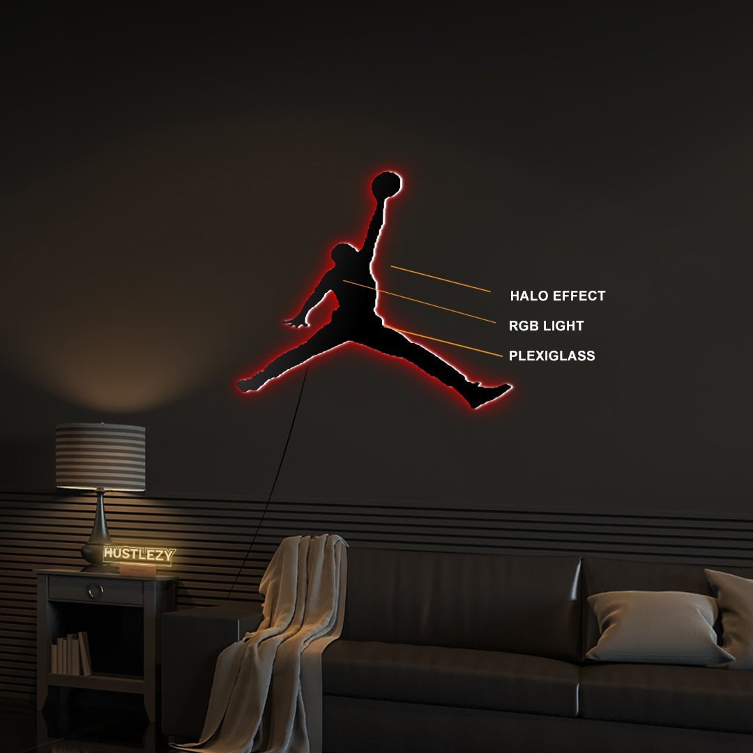 Jumpman LED Logo - HUSTLEZY