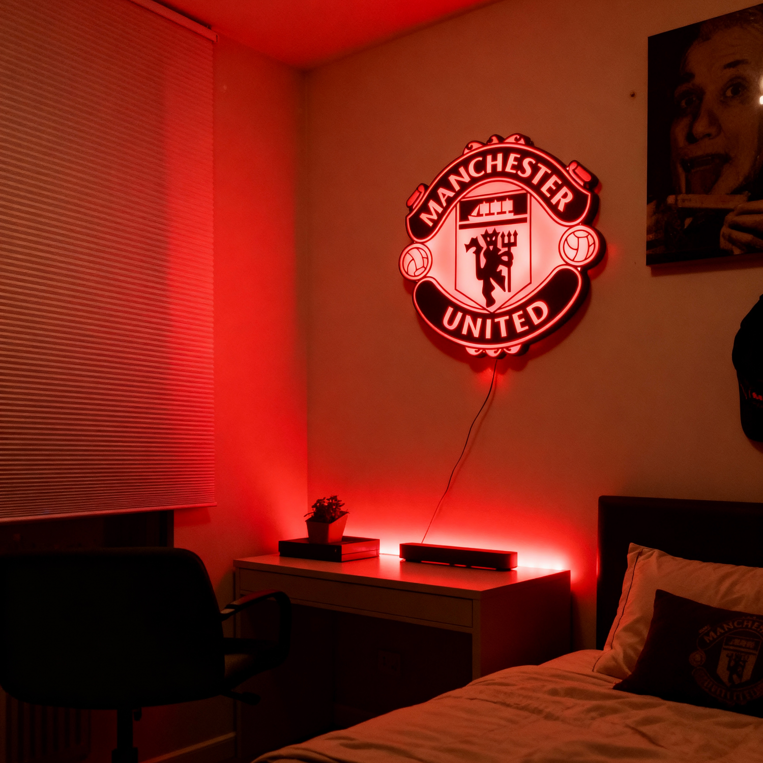Manchester United Logo LED