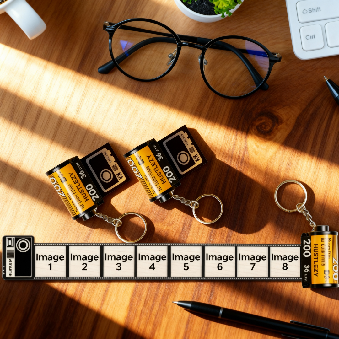 Personalised Camera Roll Keychain
