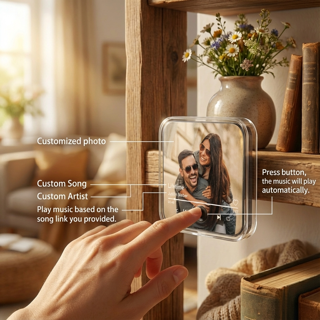 Personalized Music Fridge Magnet