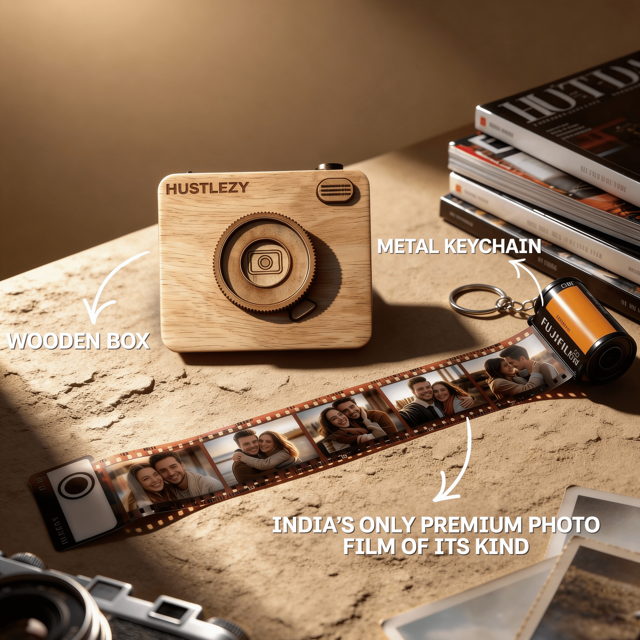 Personalised Camera Roll Keychain - HUSTLEZY