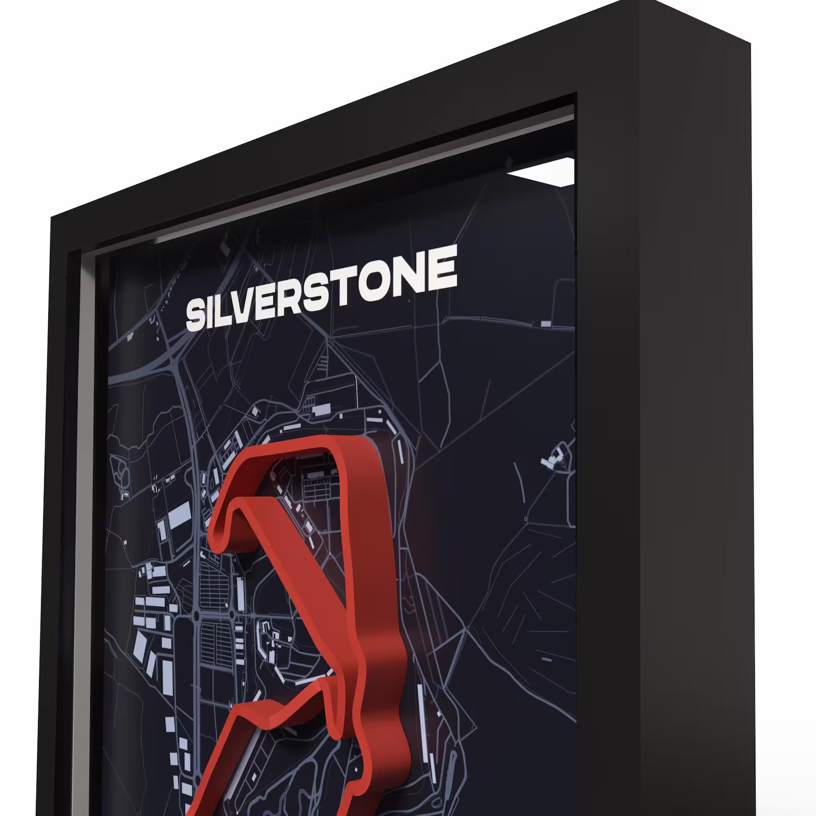 3D Formula Track Wall Art — Silverstone Circuit Edition