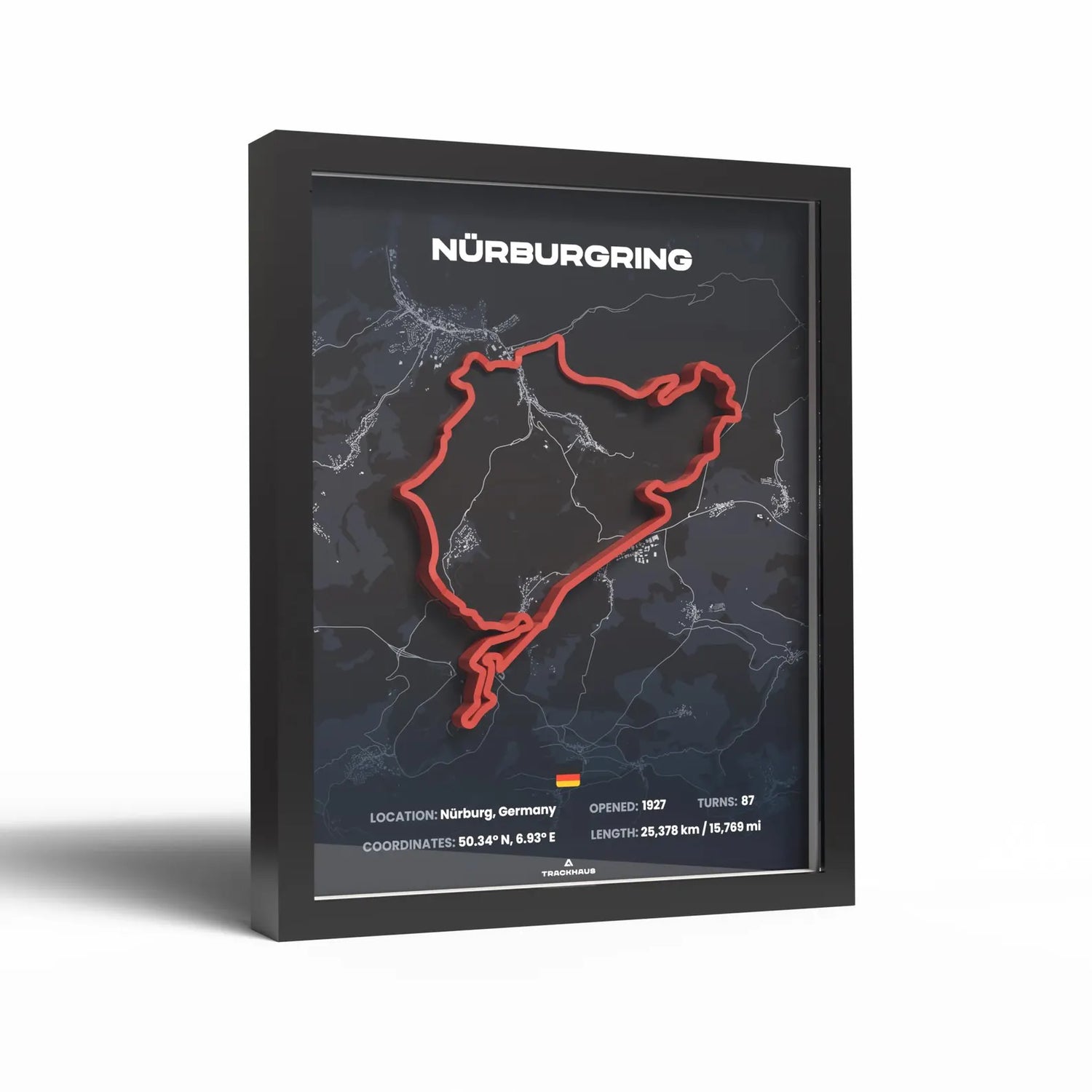 3D Formula Track Wall Art — Nürburgring Circuit Edition