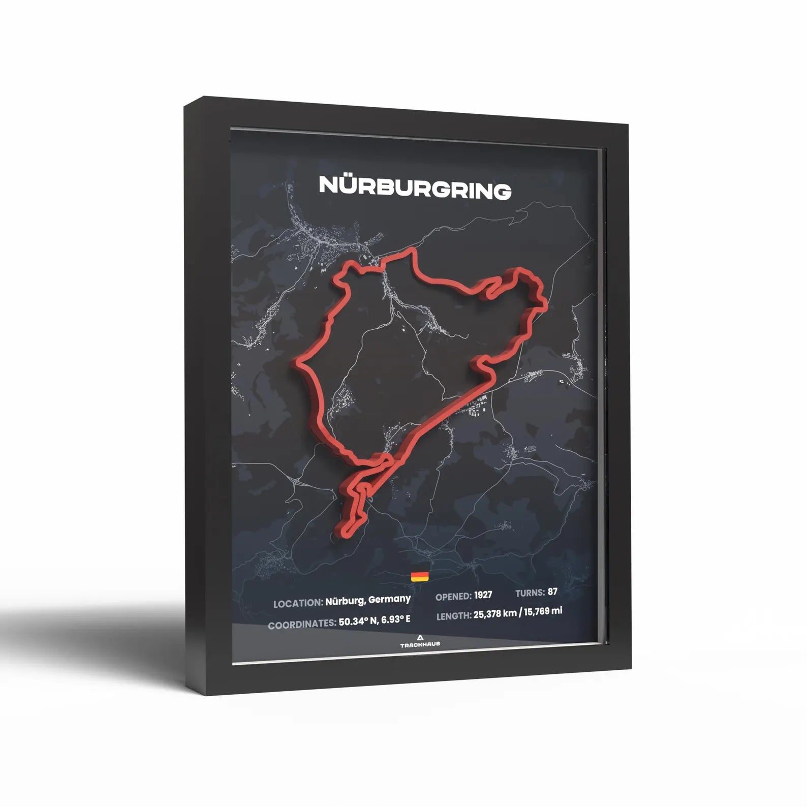 3D Formula Track Wall Art — Nürburgring Circuit Edition