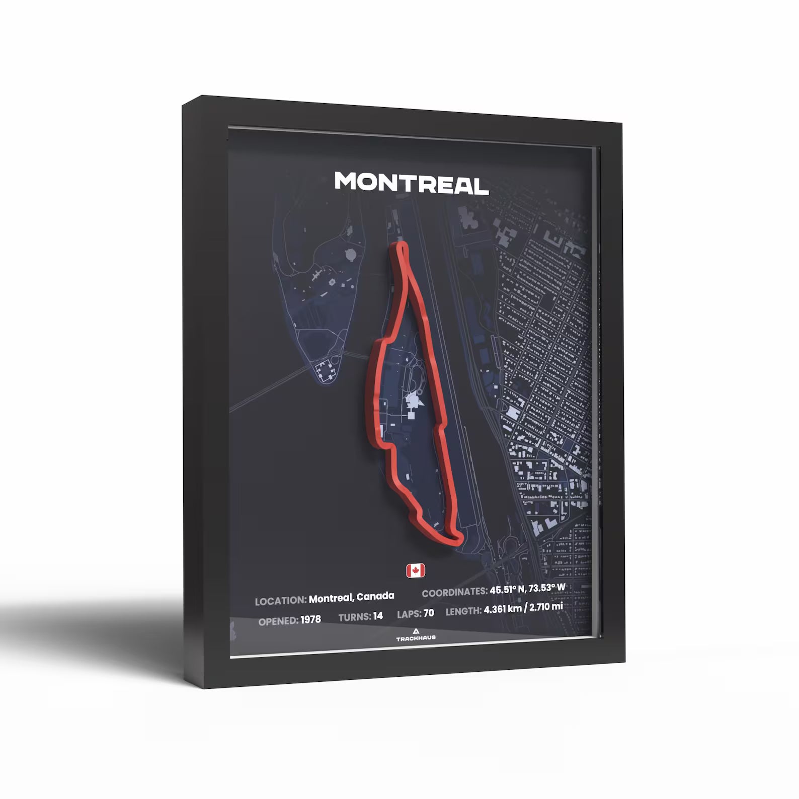 3D Formula Track Wall Art — Montréal Edition