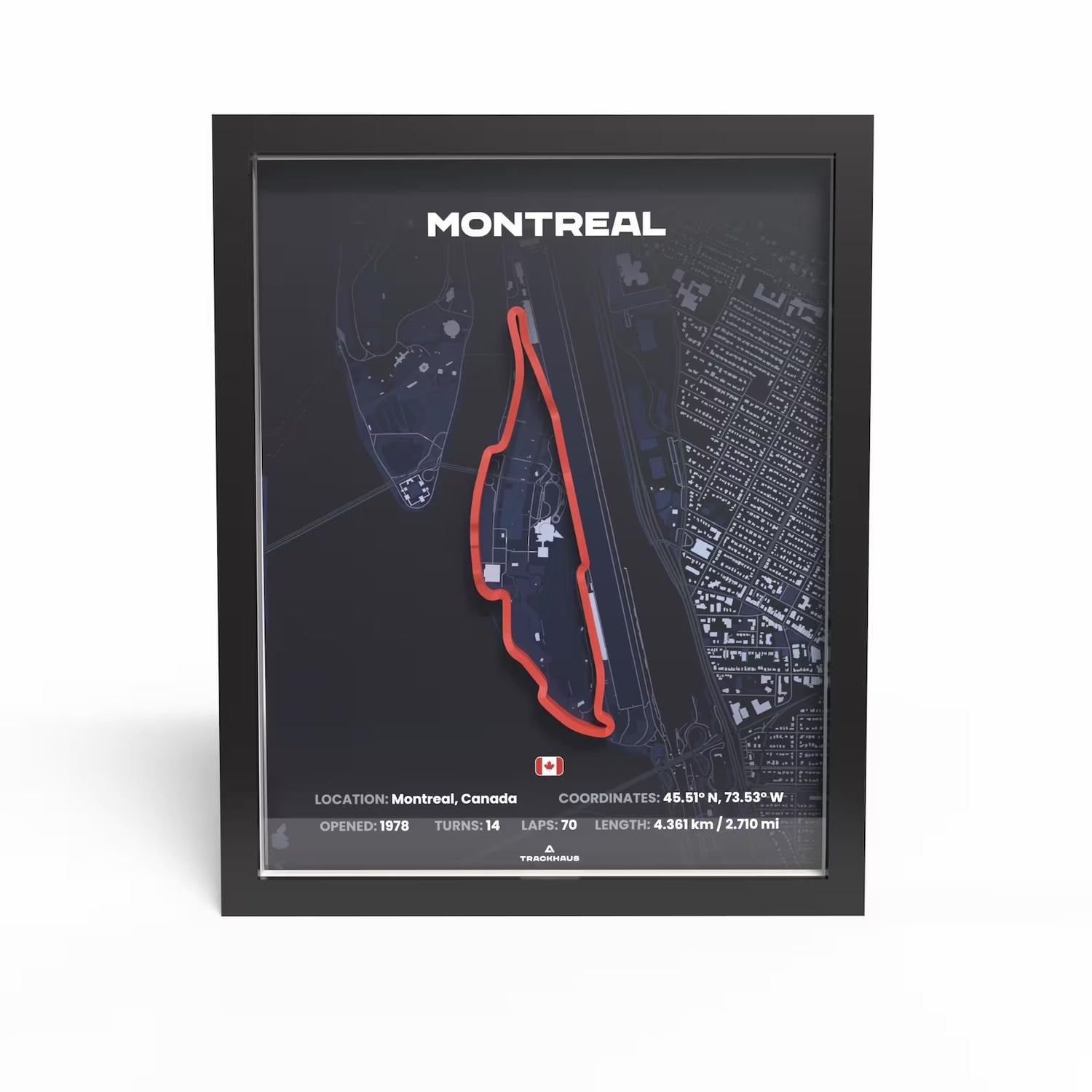 3D Formula Track Wall Art — Montréal Edition