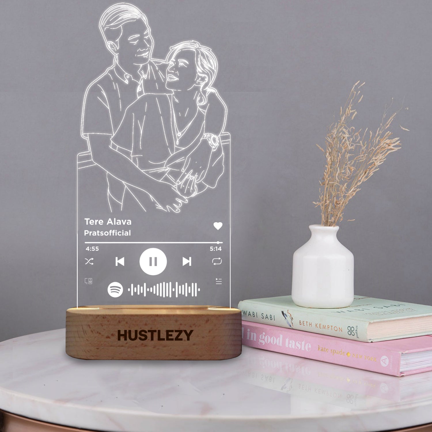 Personalized Spotify LED Lamp - HUSTLEZY