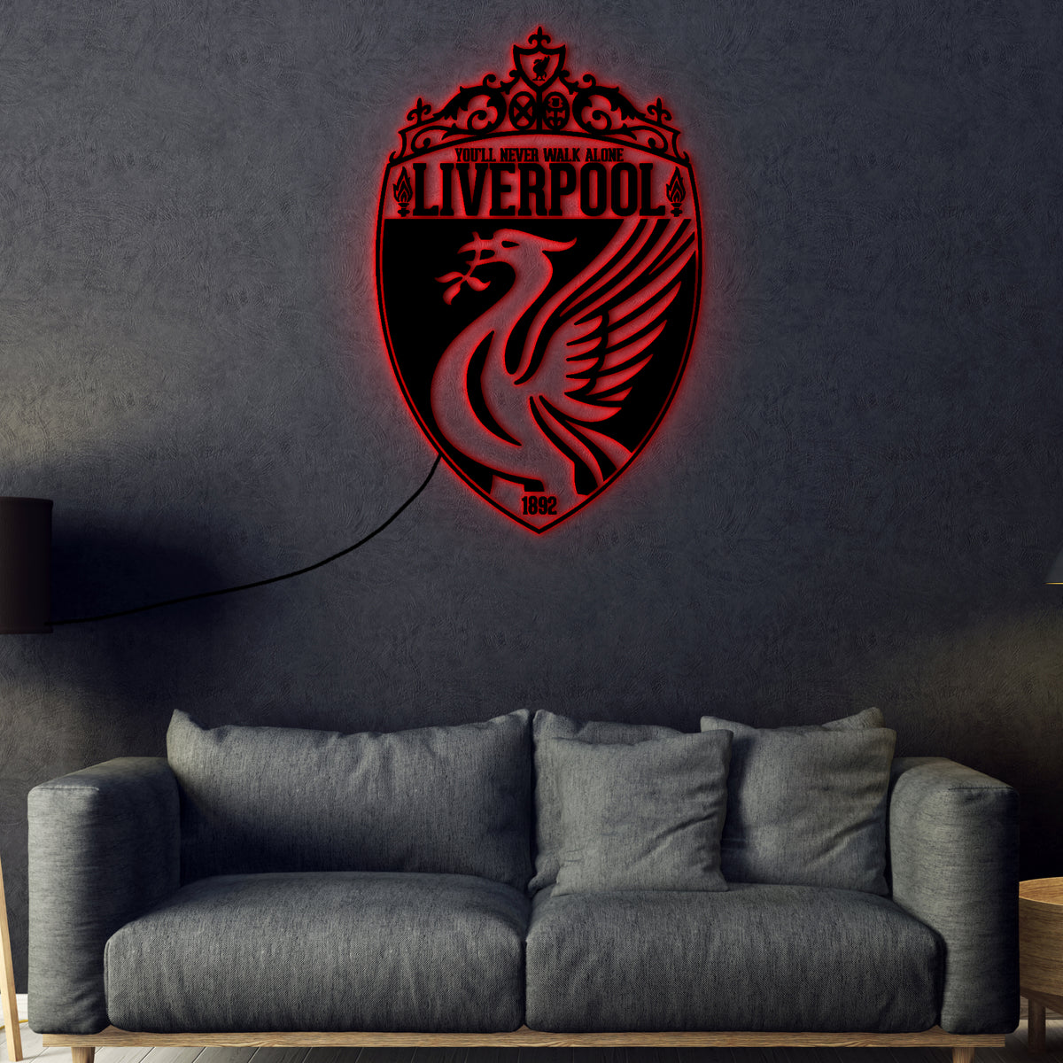 Liverpool Led Buy Football Wall LED Logo Online In India- Hustlezy