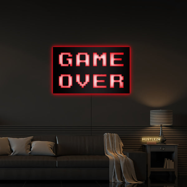 Game Over LED Portrait - HUSTLEZY