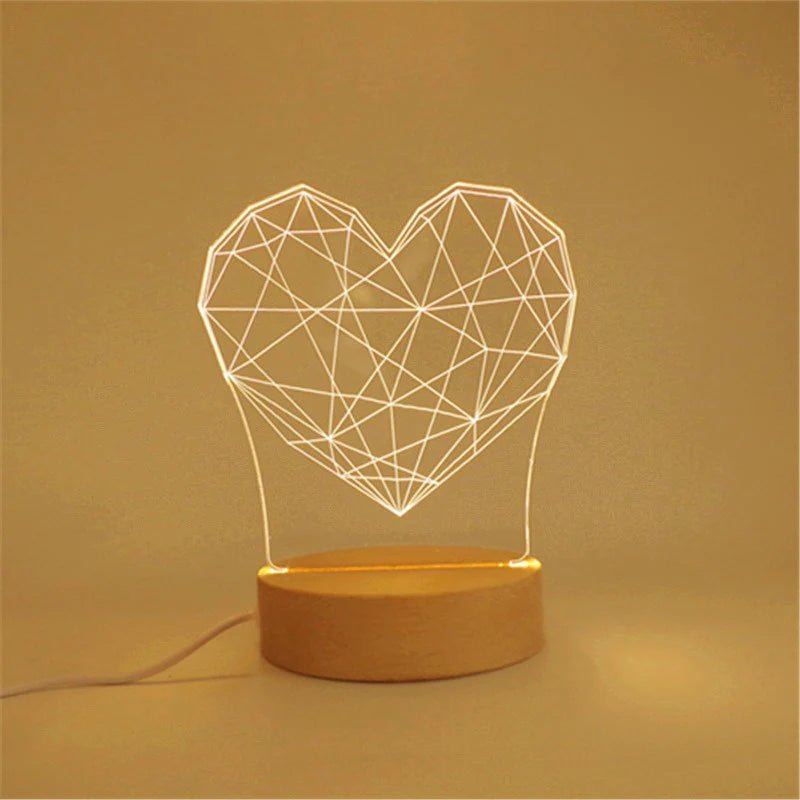 Heart Acrylic LED Table Lamp