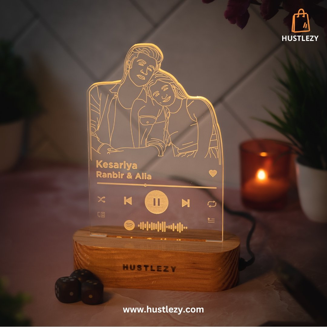 Personalized Spotify LED Table Lamp - HUSTLEZY