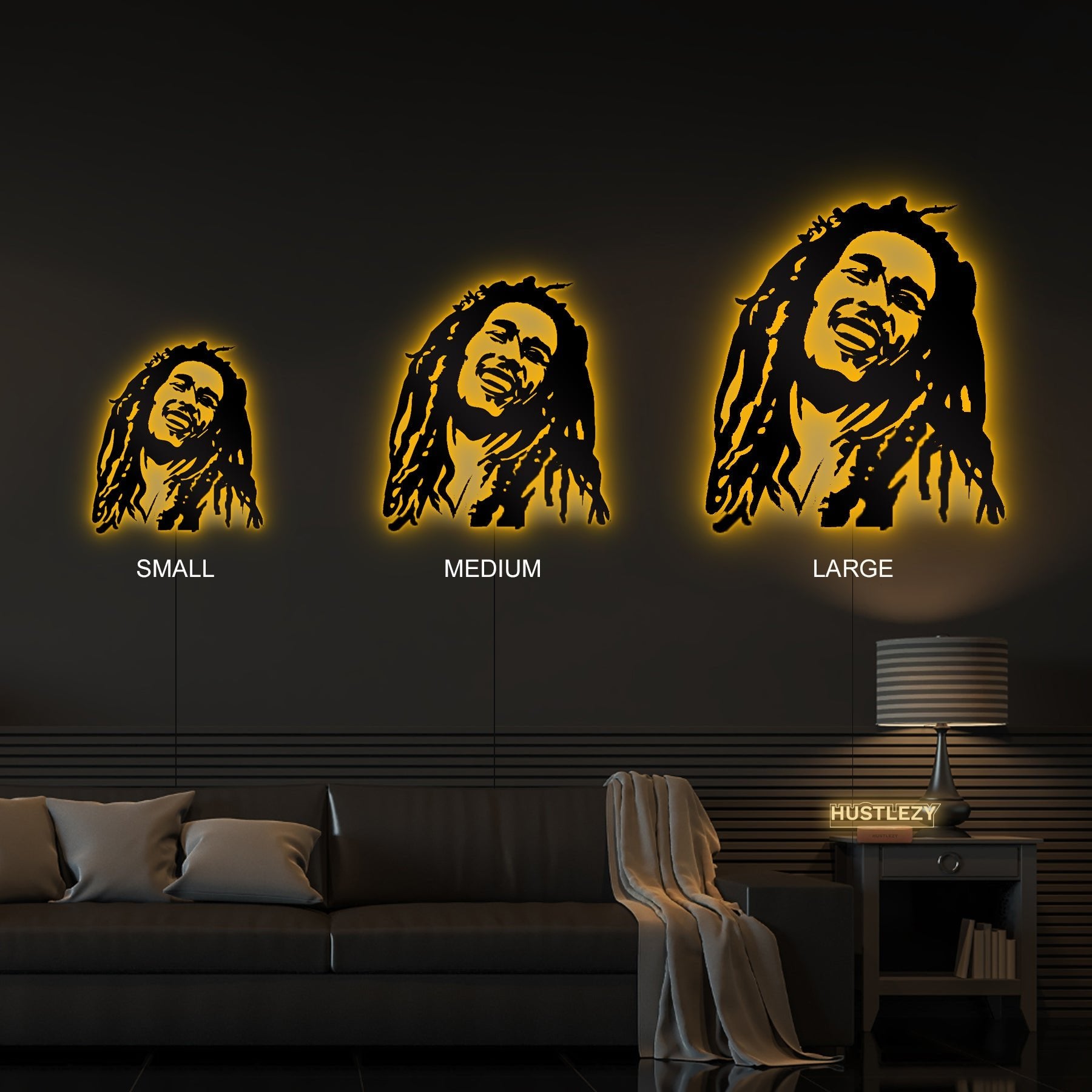 Bob Marley LED Potrait-Illuminihub