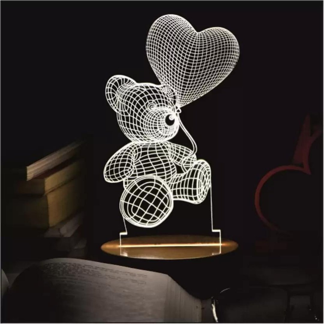 Teddy Acrylic LED Table Lamp - HUSTLEZY