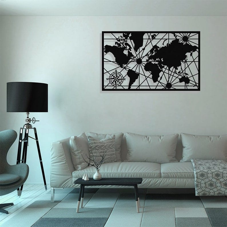 World Map LED Logo