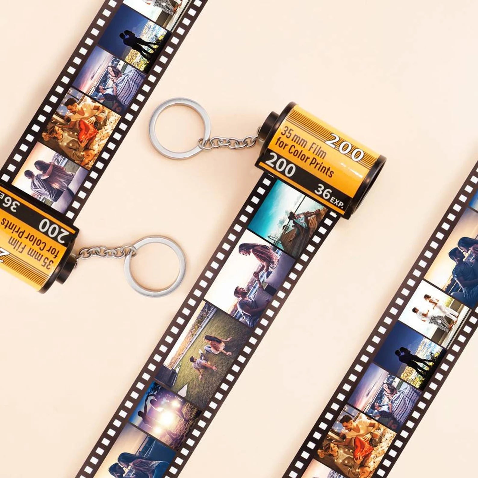 Personalised Camera Roll Keychain